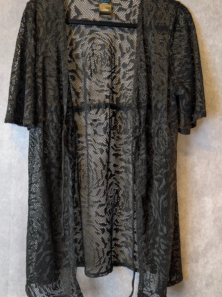 Adorable, Lacey, Tie-Up Cover-Up/Cardigan